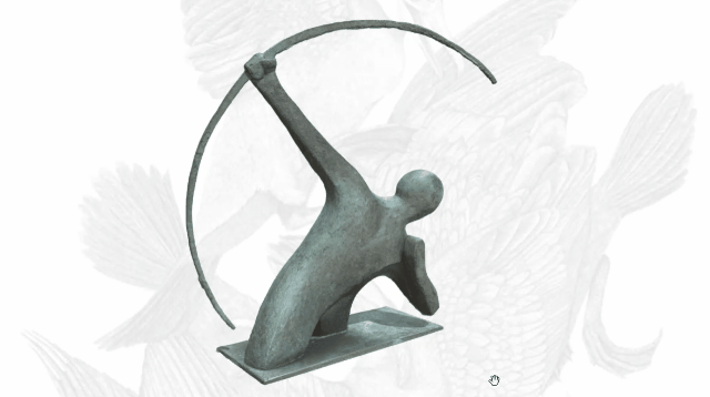 フランス・青銅彫刻の3Dデータ