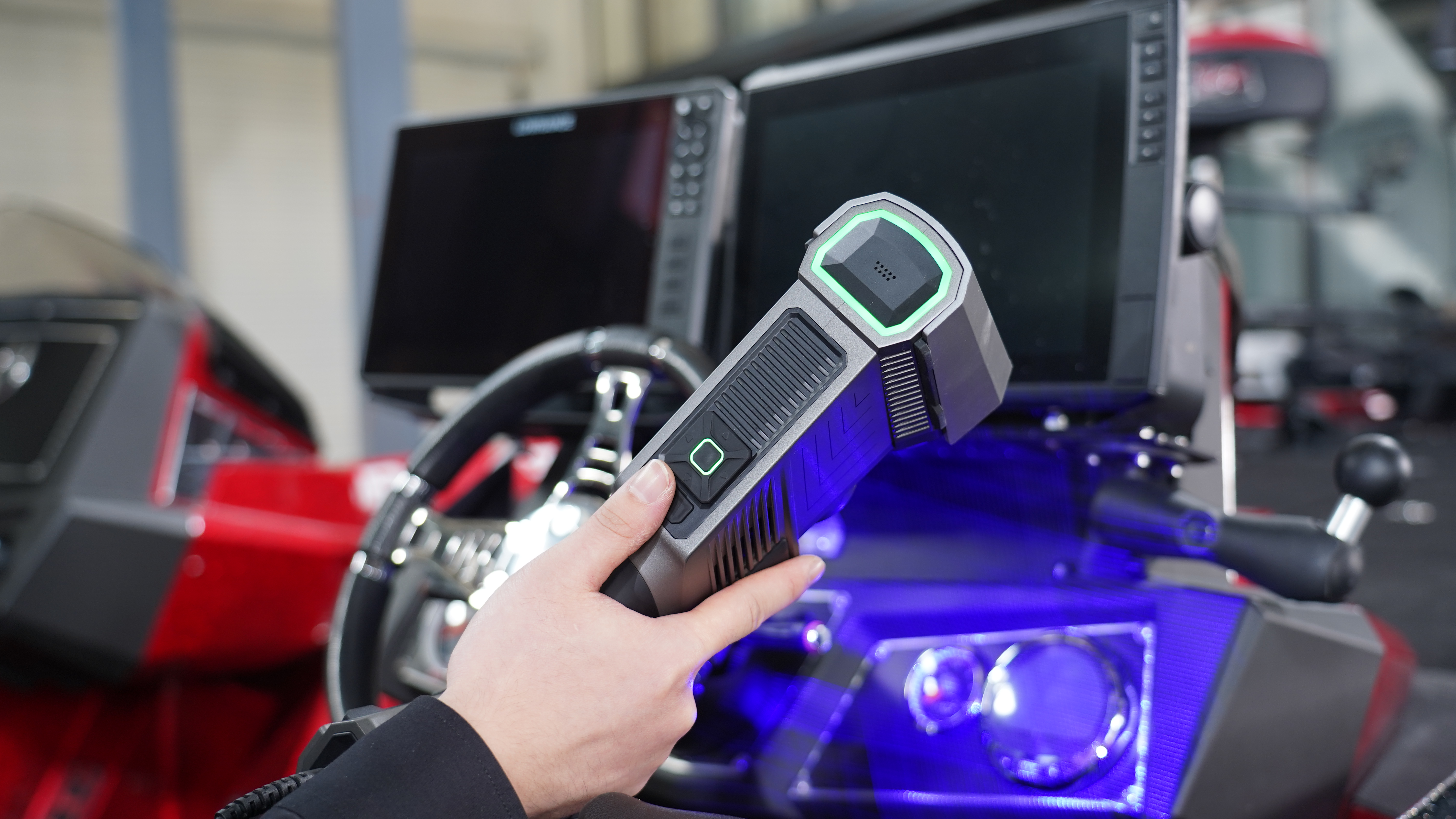 自動車運転席周辺の3Dスキャン計測